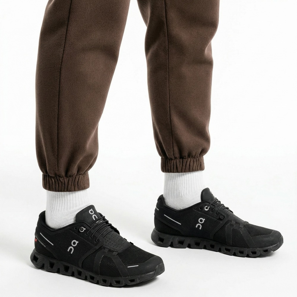 On Cloud 5 Running Shoes Men 7.5 Black Lightweight CloudTec Sneakers Gym Running